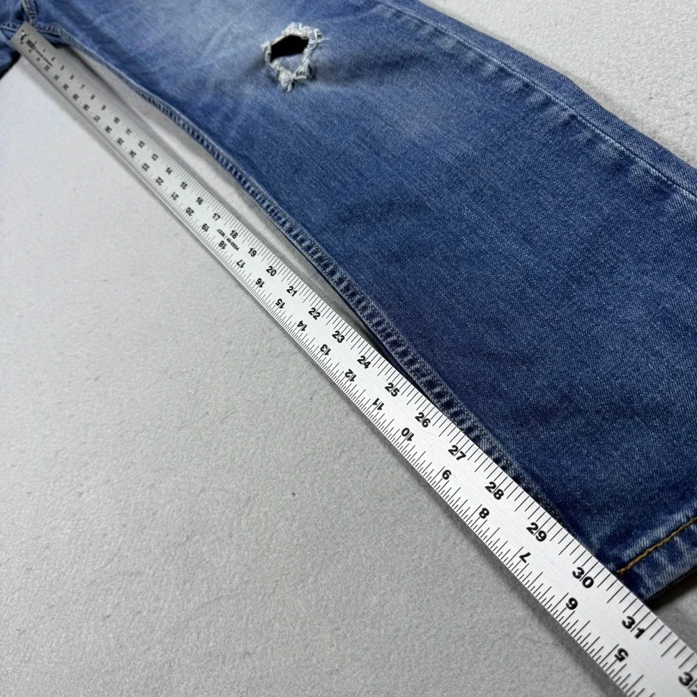 Levis 511 Slim Fit Distressed Blue Jeans Mens 31x32 Medium Wash‎ Denim Pants